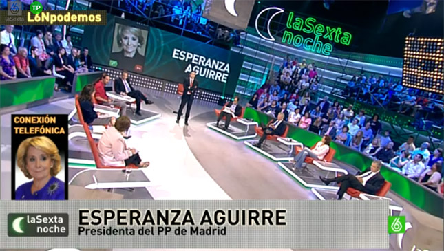 Habrá cara a cara entre Aguirre y Pablo Iglesias en 'La Tuerka'