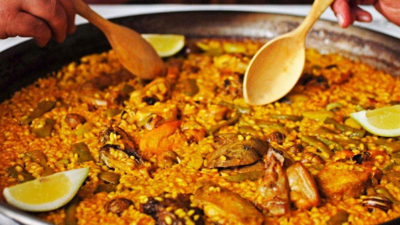 Paella del Restaurante Les Barraques