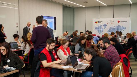 Uno de los mapathones organizados por Tecsos