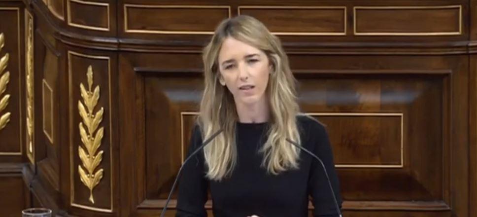 Cayetana Álvarez de Toledo tras la sesión de control al Gobierno en el Congreso de los Diputados