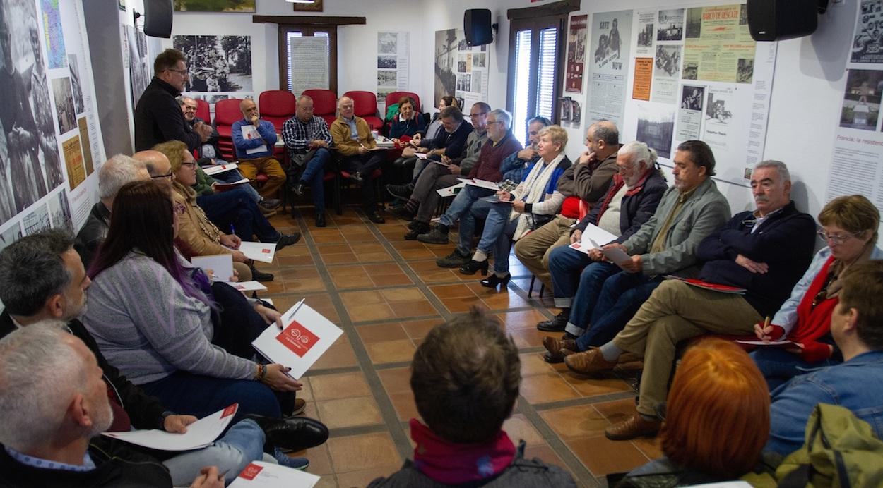 Reunión de la recién creada Asociación Casa de la Memoria, en Jimena de la Frontera.