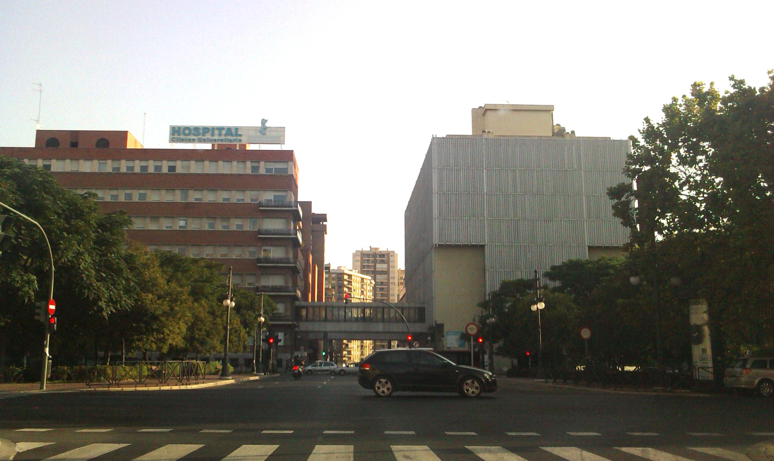 Hospital Clínico de Valencia. Fuente: Wikipedia