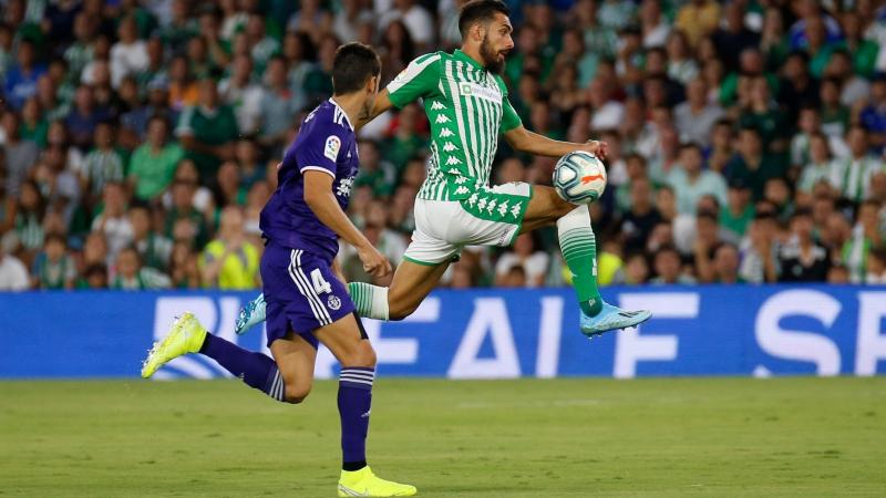 El jugador del Real Betis Borja Iglesias en el partido contra el Real Valladolid