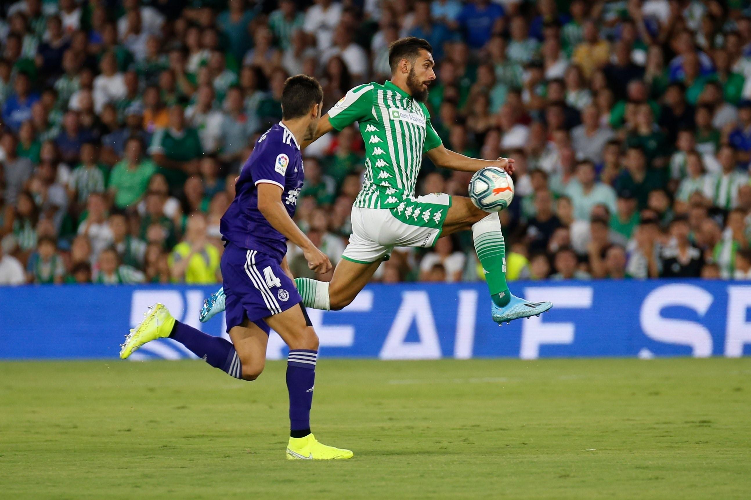 El jugador del Real Betis Borja Iglesias en el partido contra el Real Valladolid