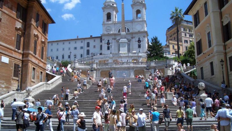 La escalinata de la Plaza de España de Roma / PIXABAY
