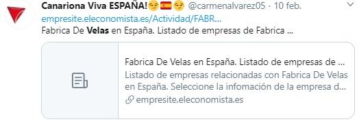 Empresas velas en España