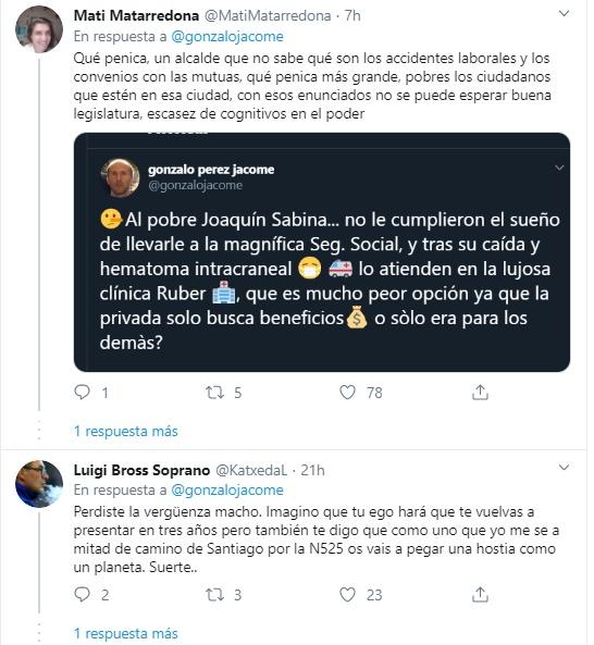 Comentarios al tuit de Pérez Jácome 1