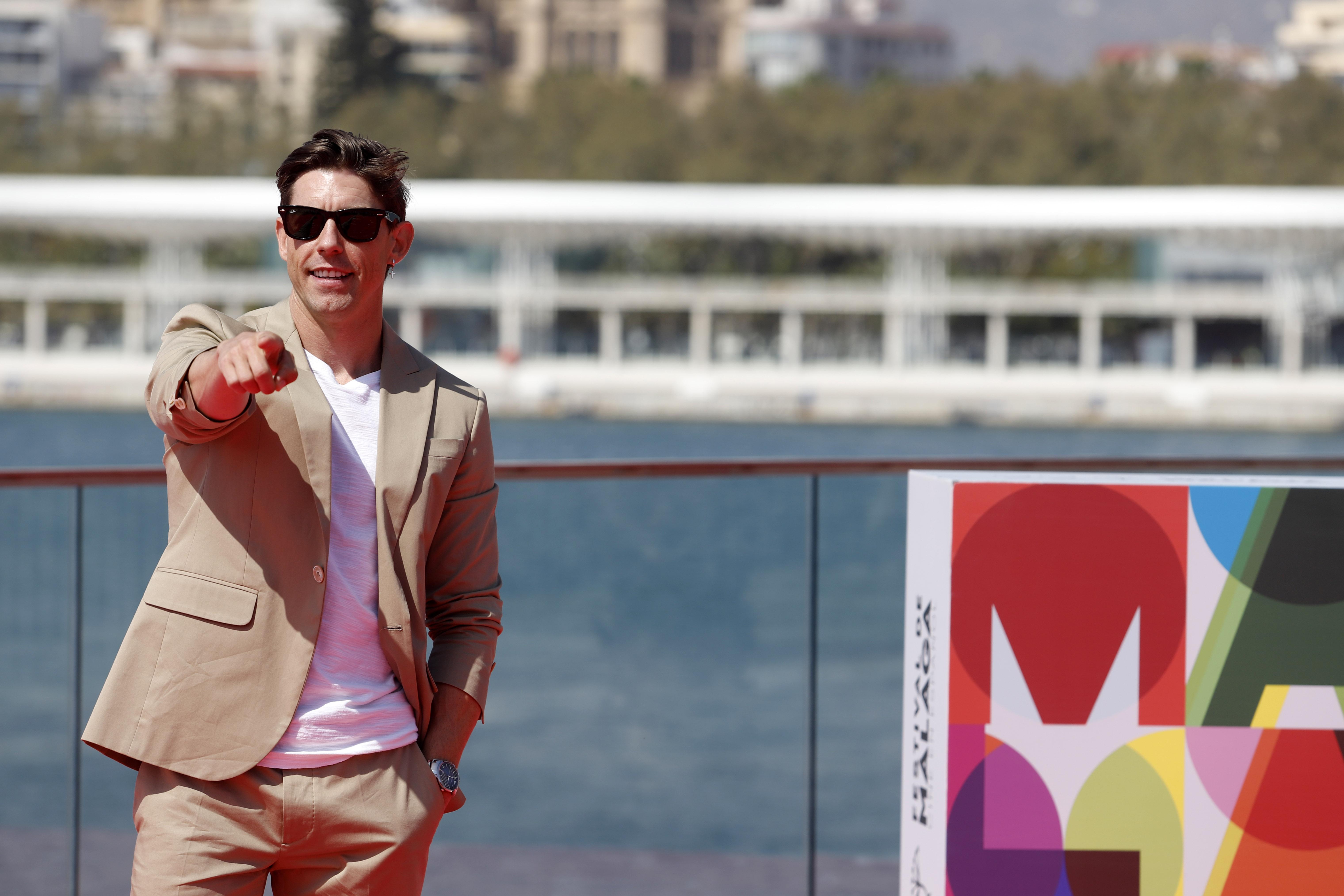 El actor Adrián Lastra en el photocall de la película Litus