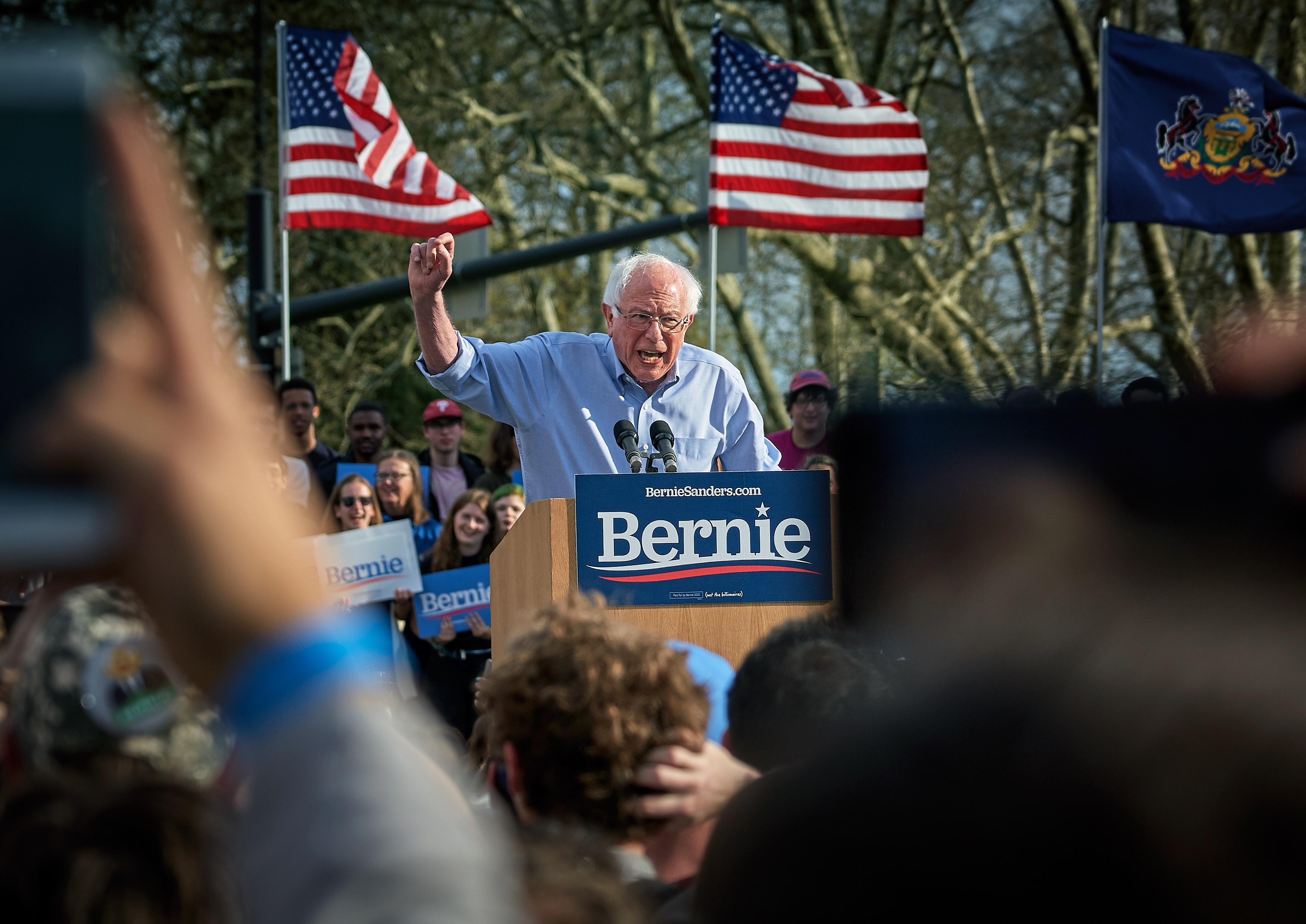 Un mitin del precandidato demócrata Bernie Sanders. Vidar Nordli Mathisen para Unsplash