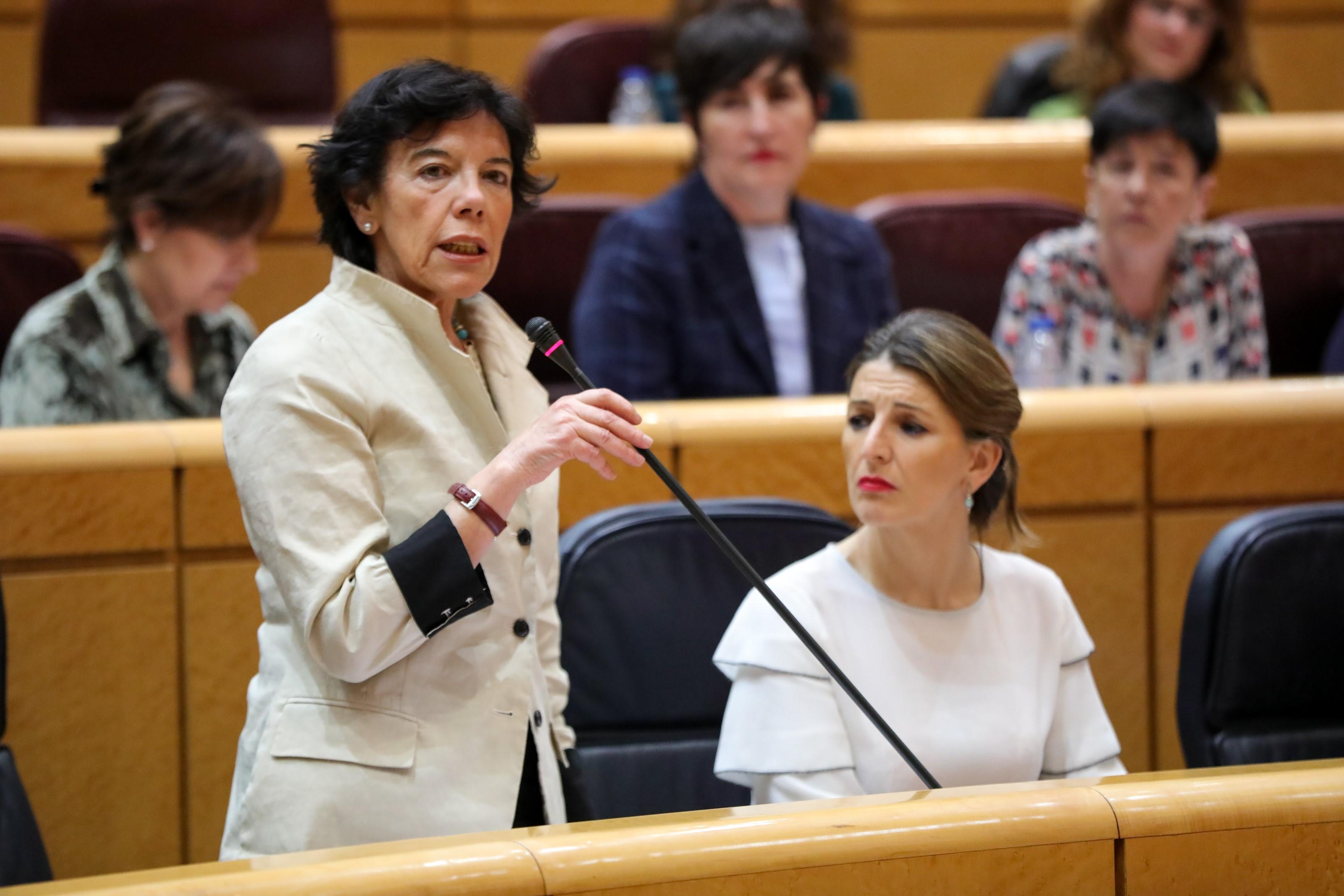 La ministra de Educación y Formación Profesional, Isabel Celaá