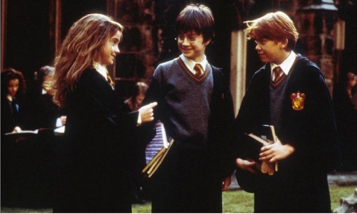 Hermione Granger (Emma Watson), Ron Weasley (Rupert Grint) y Harry Potter (Daniel Radcliffe) / EuropaPress 