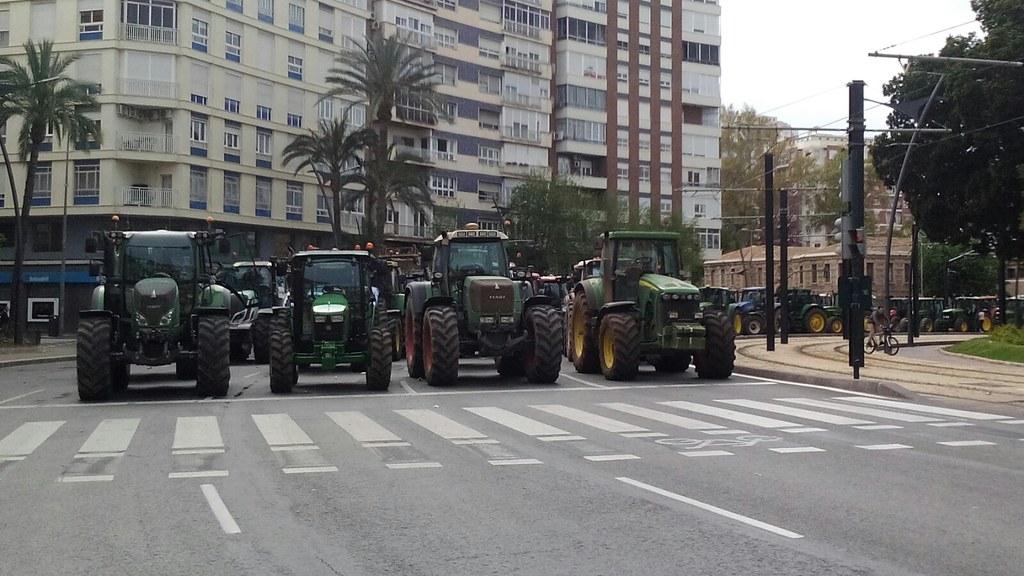 Tractorada en Murcia - Fuente: Twitter