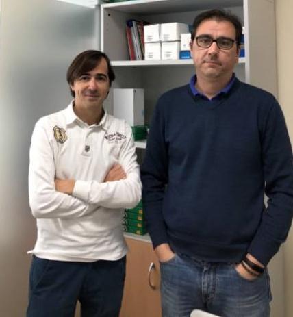 Martín Ventura (izda) lidera el grupo de investigadores del CIBERCV en el IIS FJD Martín Ventura (izda) lidera el grupo de investigadores del CIBERCV en el IIS FJD
