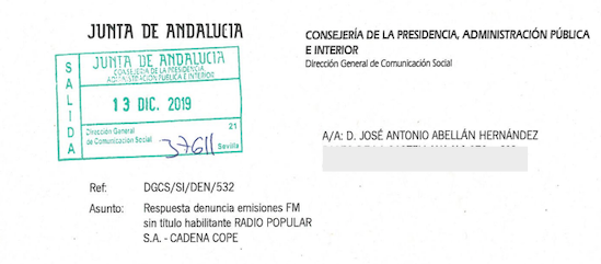 Captura del documento por el que acusan de “prevaricación” al Gobierno de PP y Ciudadanos en Andalucía 