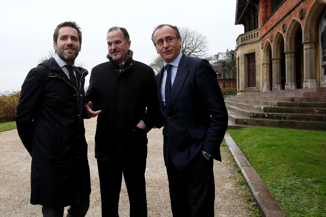 Carlos Iturgaiz junto a Borja Sémper y Alfonso Alonso