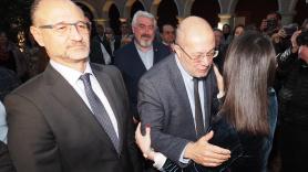 El vicepresidente de Castilla y León Francisco Igea saluda a la portavoz de Ciudadanos al Congreso Inés Arrimadas. Europa Press