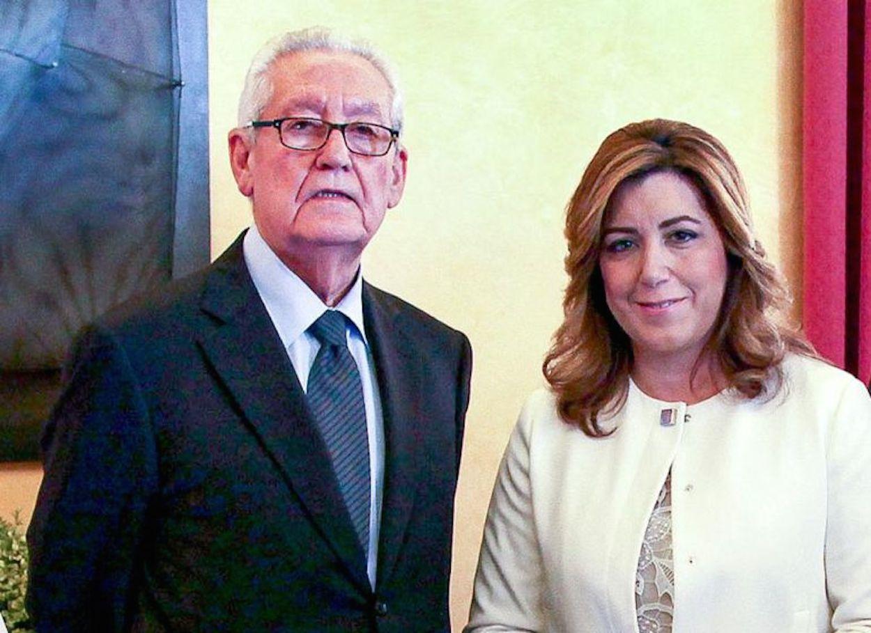 Rafael Escuredo y Susana Díaz, en una imagen de archivo.
