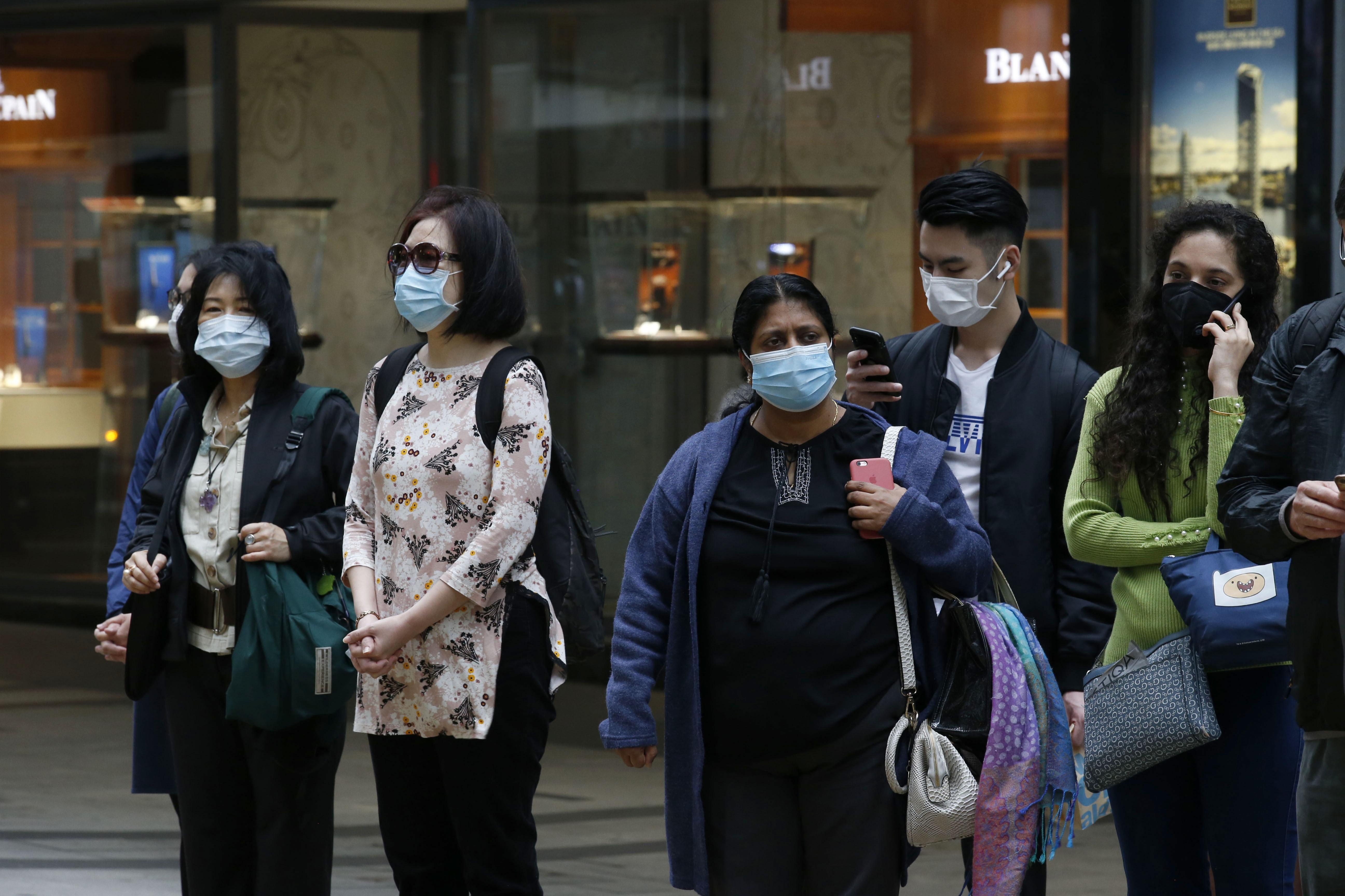 Ciudadanos de Hongkong con mascarillas. EP