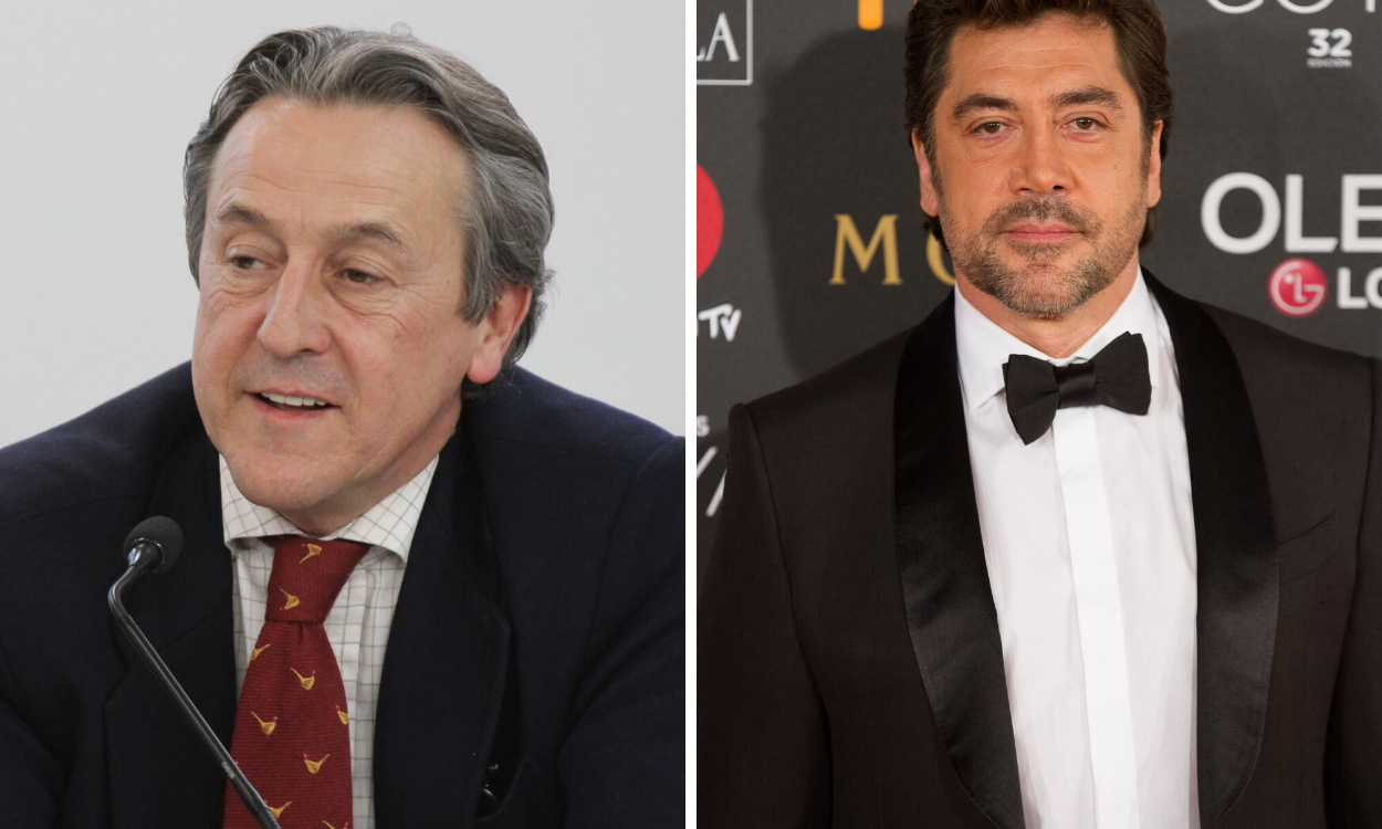 Herman Tertsch y Javier Bardem