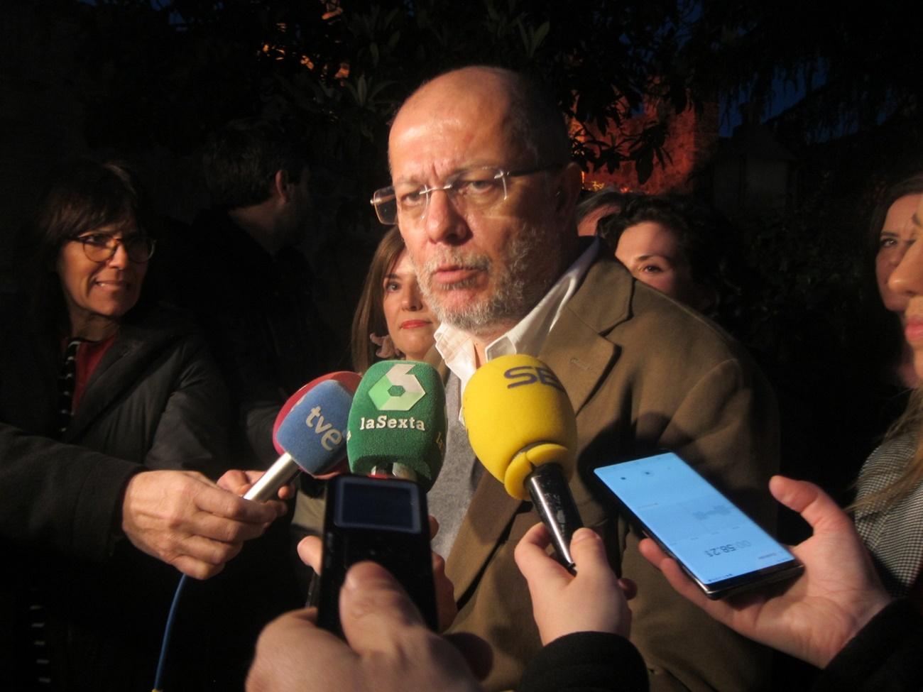 El candidato a la presidencia de Ciudadanos, Francisco Igea. 