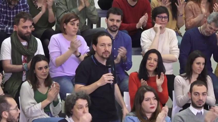 El vicepresidente del Gobierno y líder de Podemos Pablo Iglesias en la Tercera Asamblea Ciudadana de Podemos