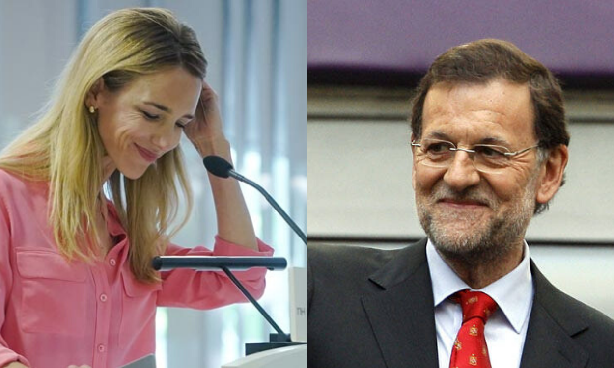 Fotomontaje con imágenes de Cayetana Álvarez de Toledo y Mariano Rajoy