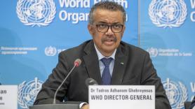 El director general de la Organización Mundial de la Salud (OMS) Tedros Adhanom Ghebreyesus durante la rueda de prensa diaria del organismo sanitario internacional sobre el brote de coronavi (1)