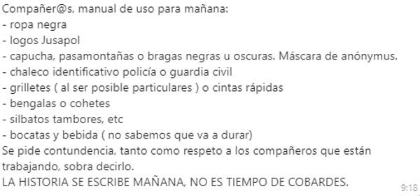 Mensaje de Whatsapp de Jusapol