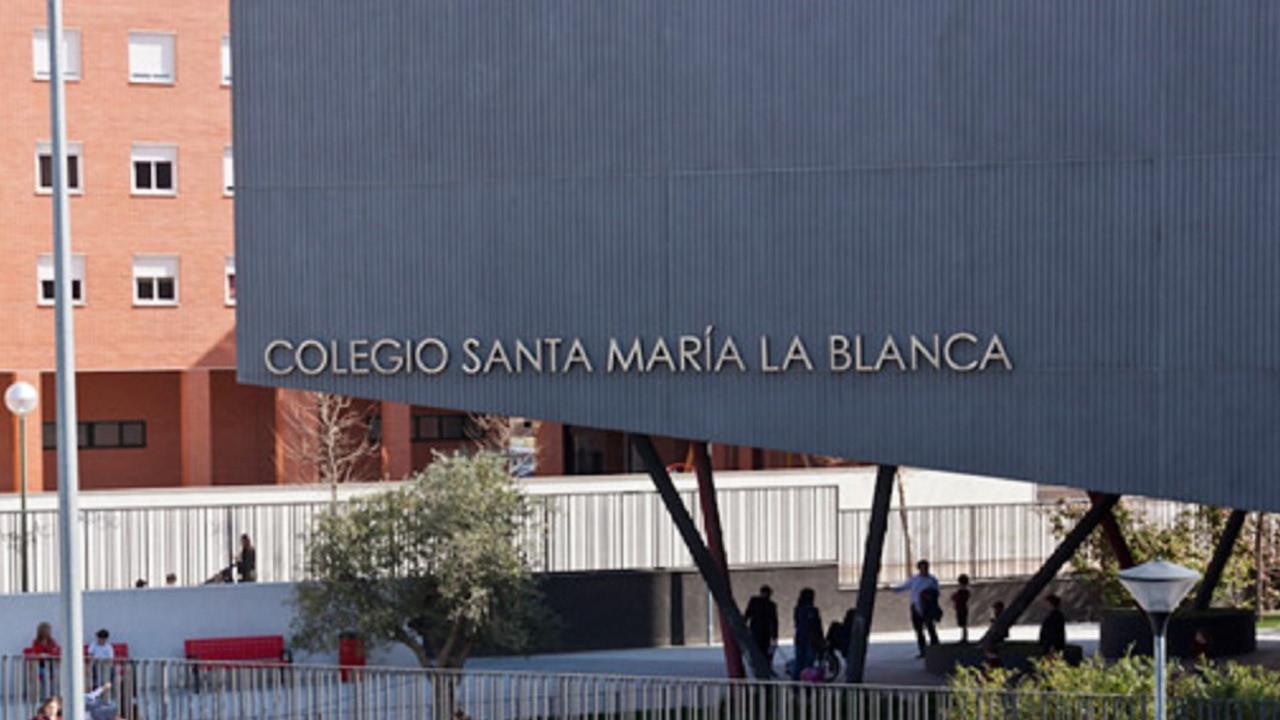 El colegio madrileño Santa María la Blanca. Fuente: Youtube.
