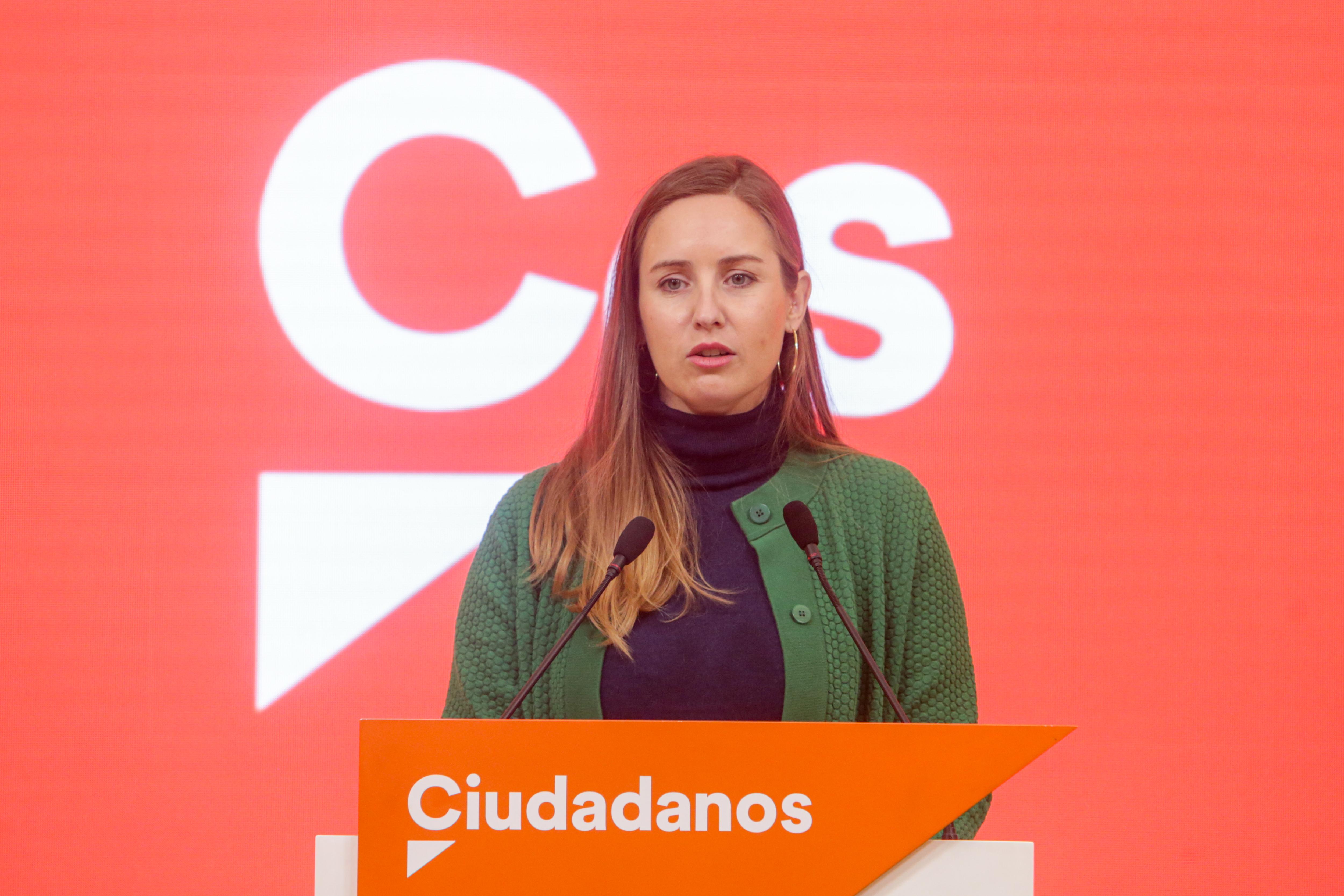 La portavoz de la Comisión Gestora de Ciudadanos Melisa Rodríguez. Fuente: EP.