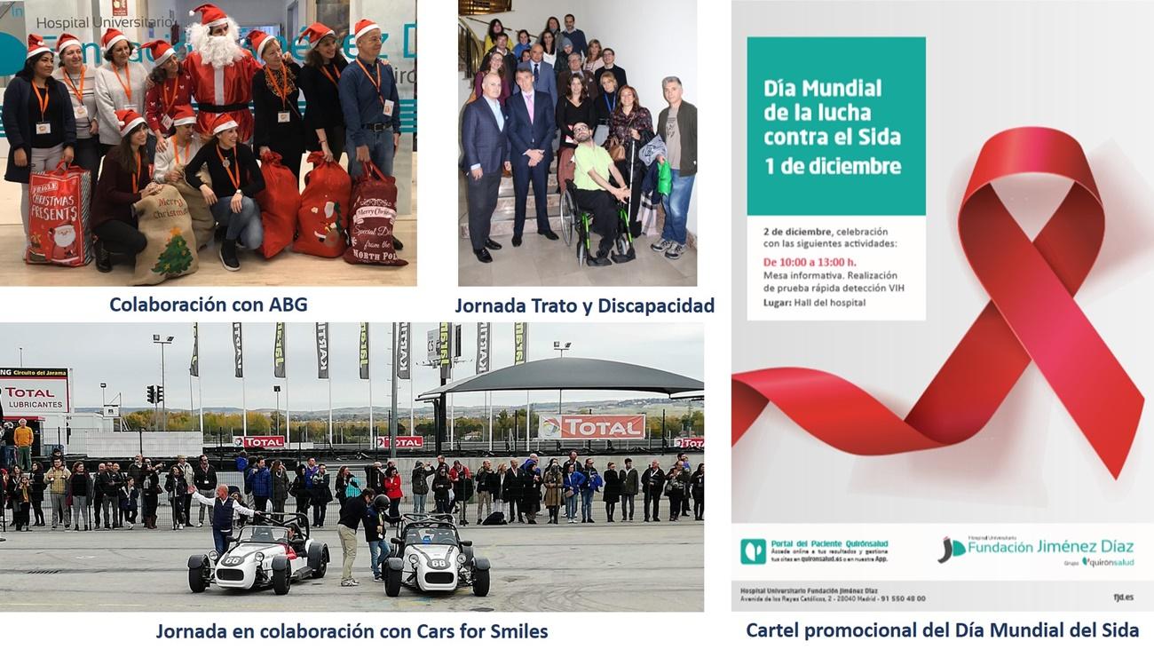 Algunas de las más de 60 actividades dirigidas a la sociedad civil organizadas en 2019 por la FJD. 