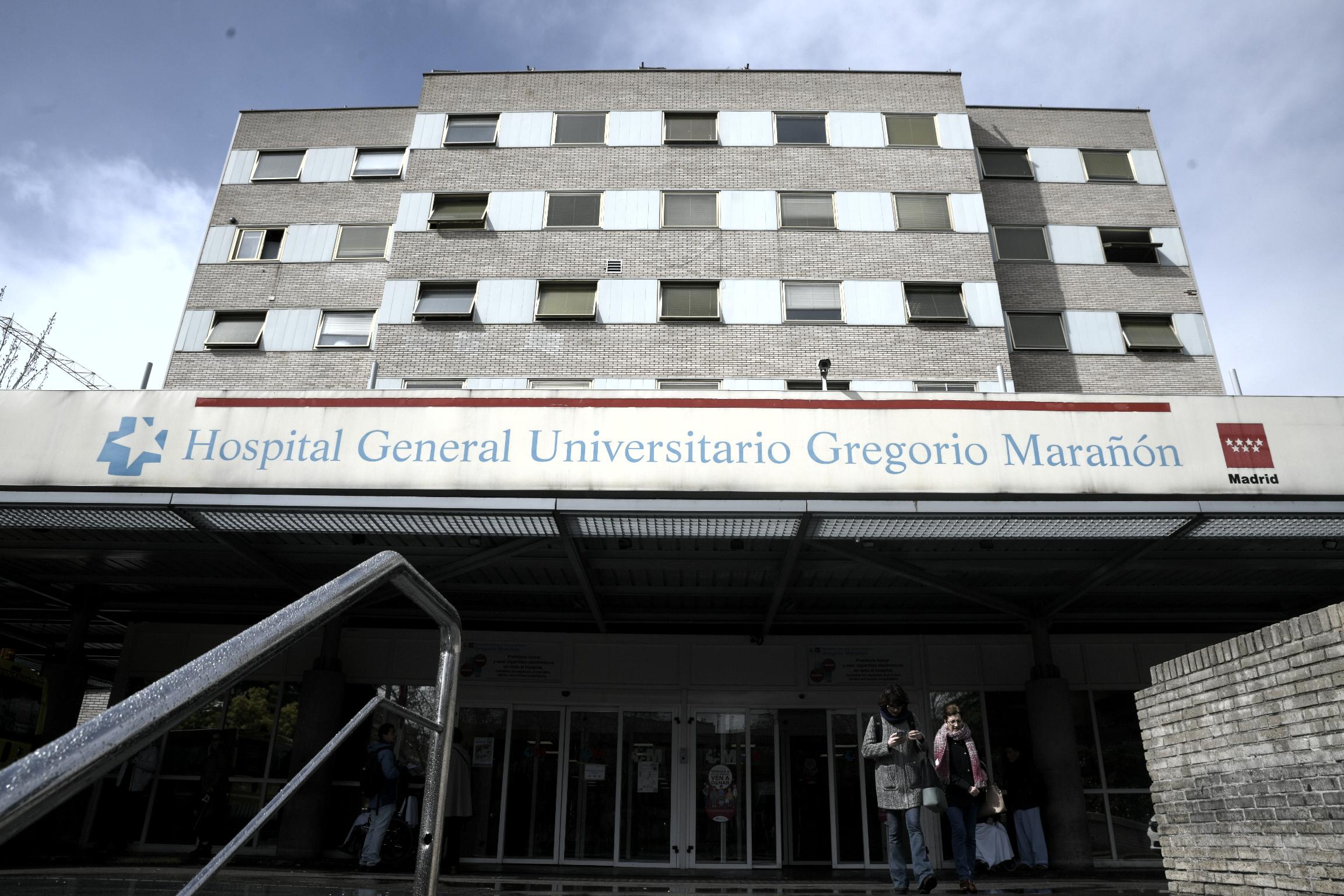 Entrada principal hospital general universitario Gregorio Marañón. EP