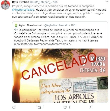 Cancelación concierto Marchamalo