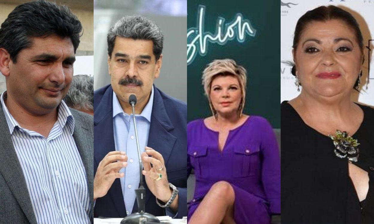 Montaje de Juan José Cortes, Nicolás Maduro, Terelu Campos y Charo Reina