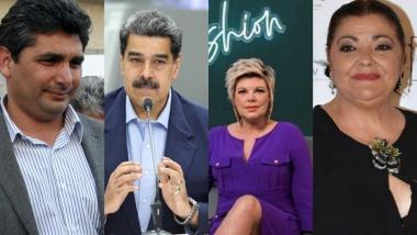 Montaje de Juan José Cortes, Nicolás Maduro, Terelu Campos y Charo Reina