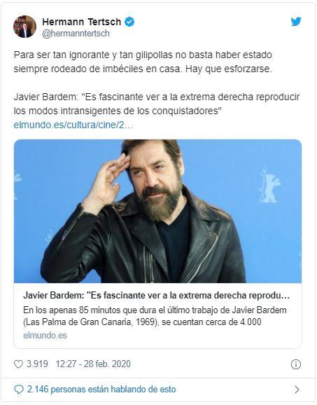 Hermann Tertsch JAvier Bardem