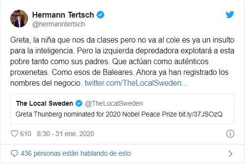 Hermann Tertsch Greta Thunberg