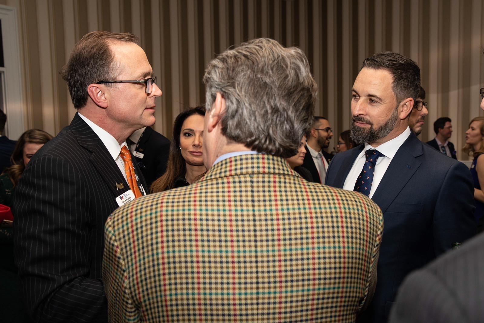 El presidente de Vox, Santiago Abascal en Washington / EuropaPress