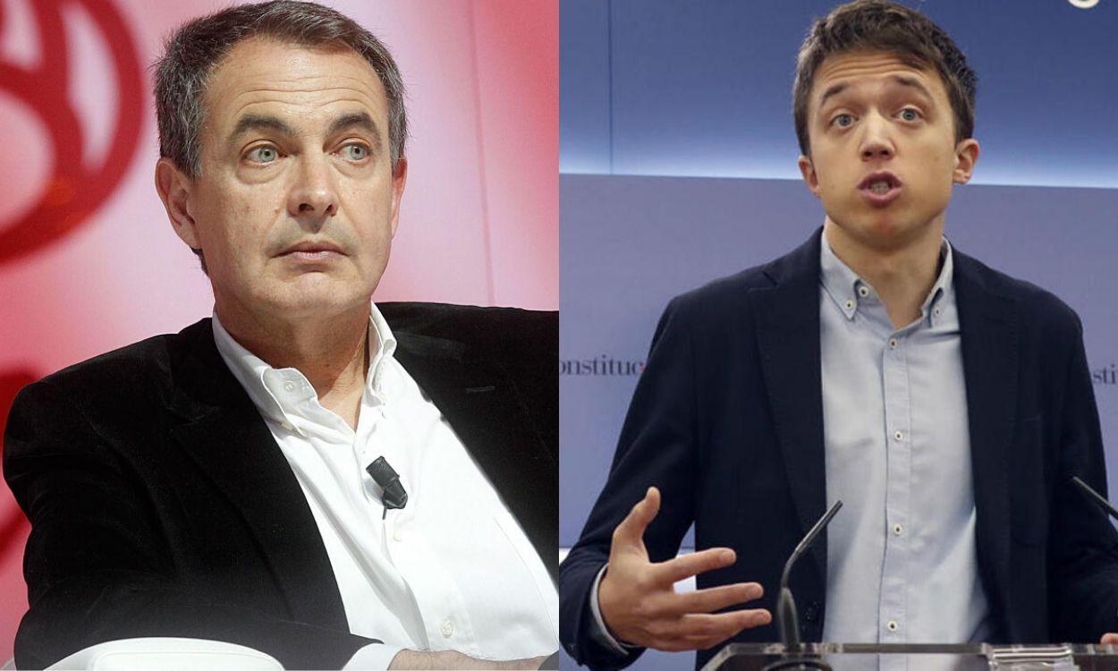 Fotomontaje con imágenes de José Luis Rodríguez Zapatero e Íñigo Errejón