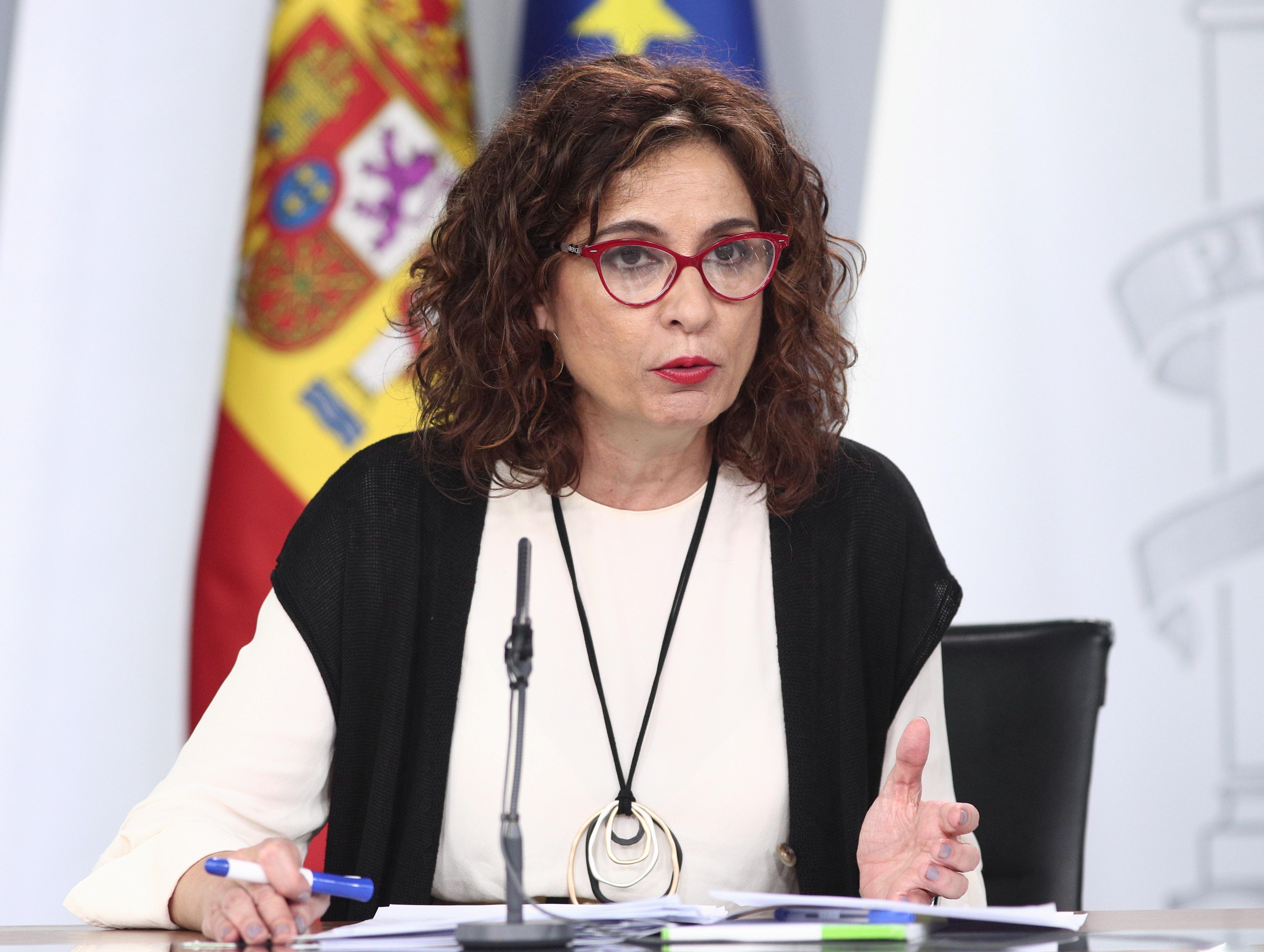La portavoz del Gobierno y ministra de Hacienda, María Jesús Montero