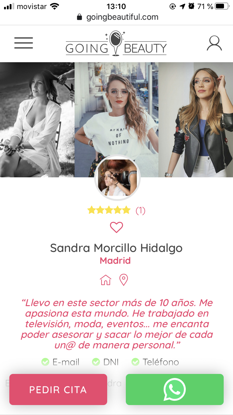 perfil whasapp GOING BEAUTY perfil whasapp GOING BEAUTY