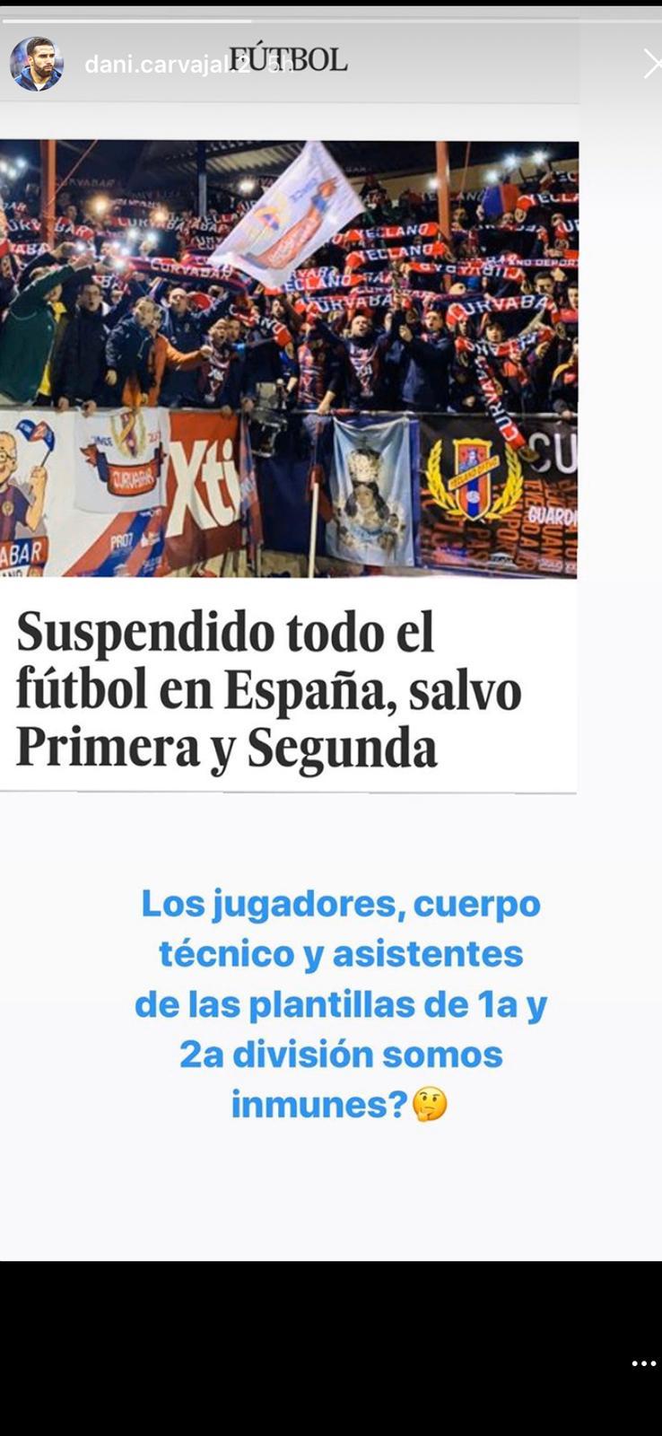 Instagram Dani Carvajal Instagram Dani Carvajal