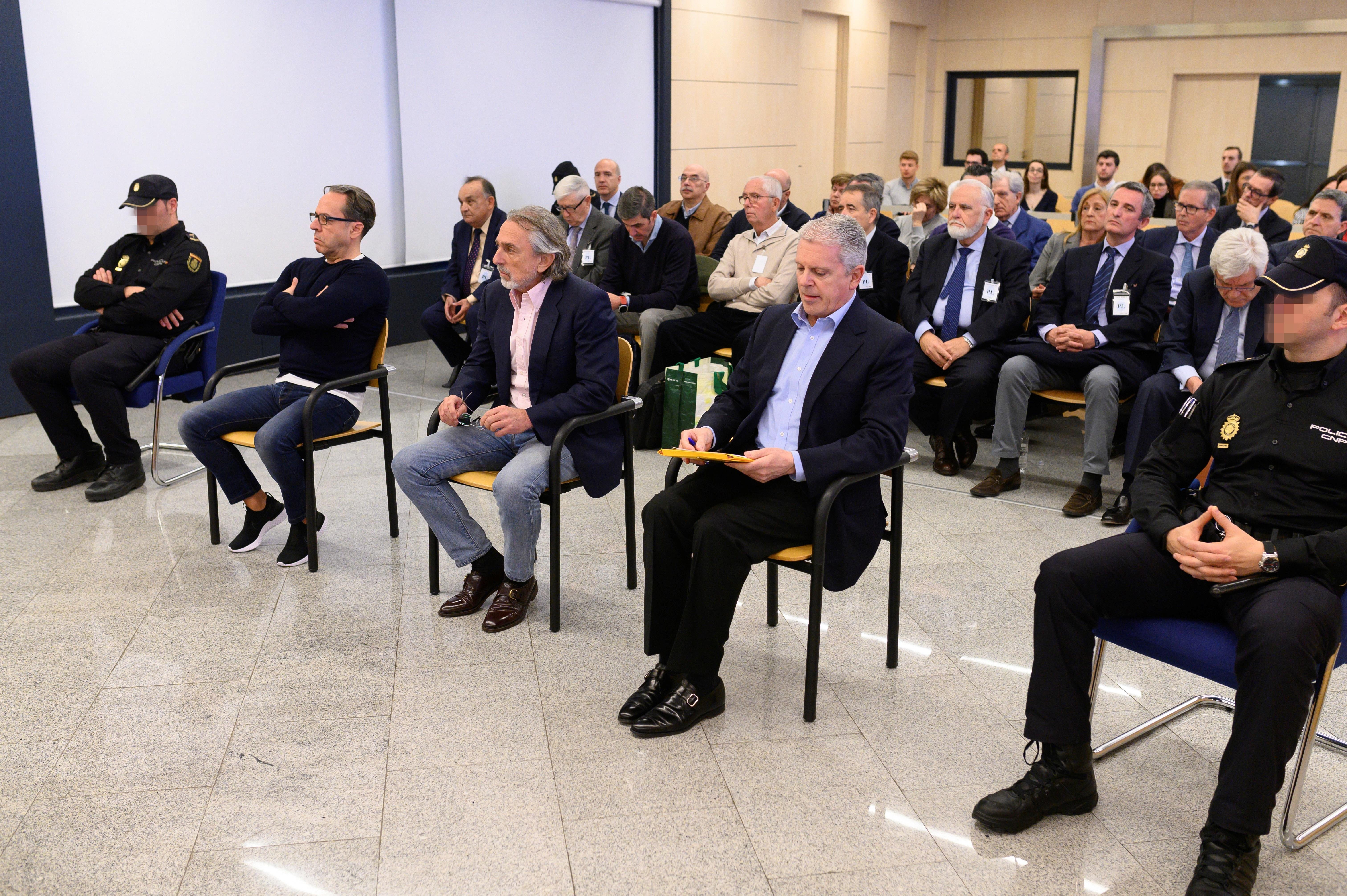 Álvaro Pérez, el Bigotes, y Francisco Correa en el banquillo de los acusados. Europa Press.