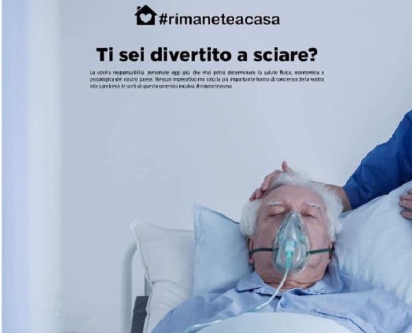 Campaña italiana para quedarse en casa