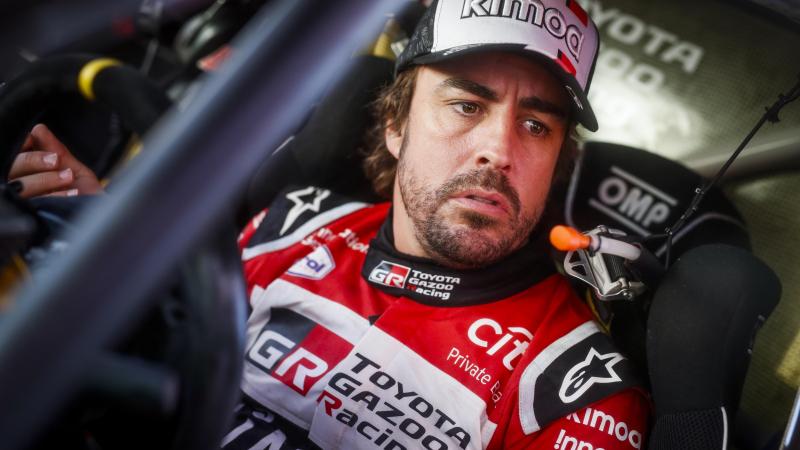 Fernando Alonso durante una etapa del Rally Dakar. Europa Press.