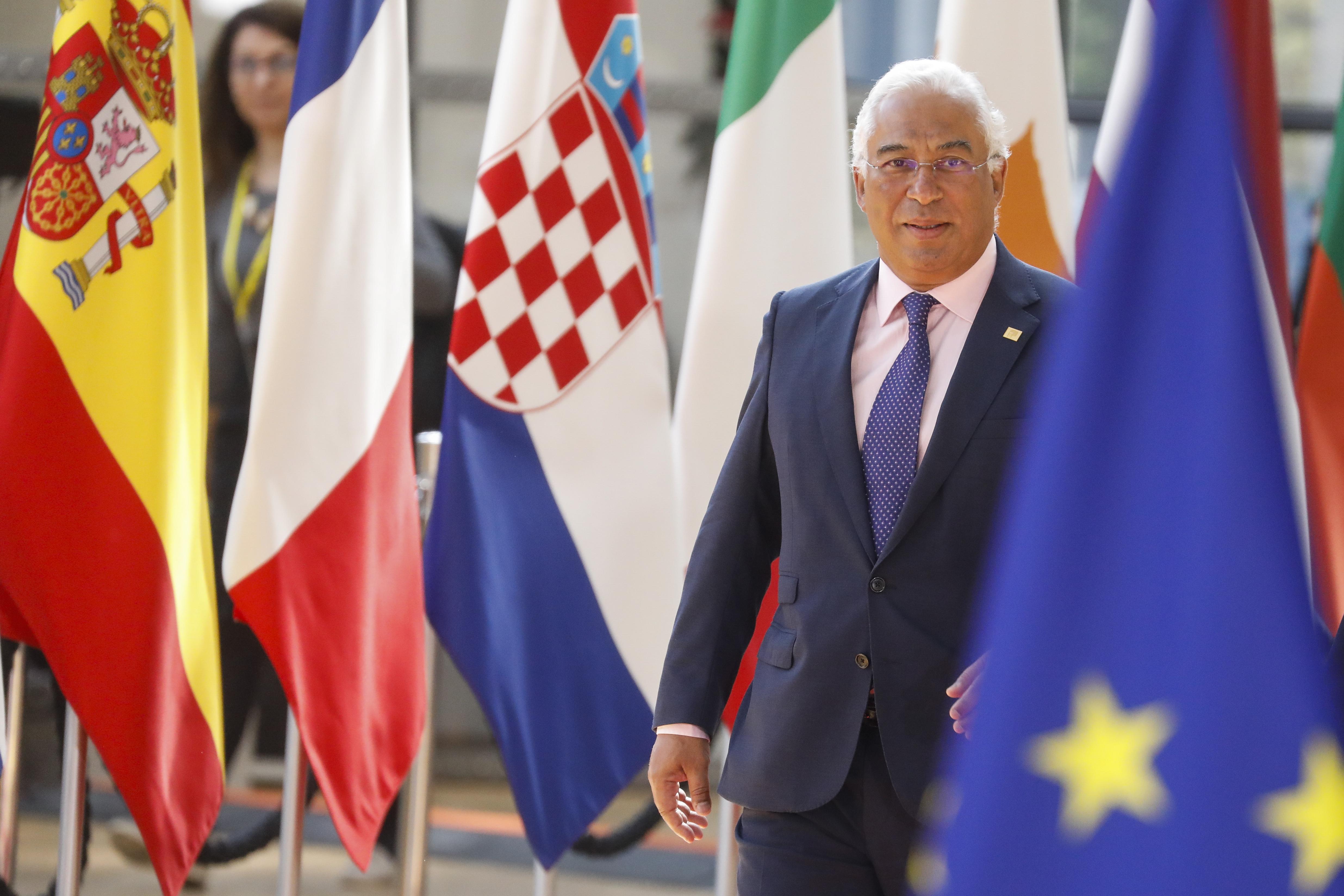 El primer ministro de Portugal, Antonio Costa, en Bruselas.