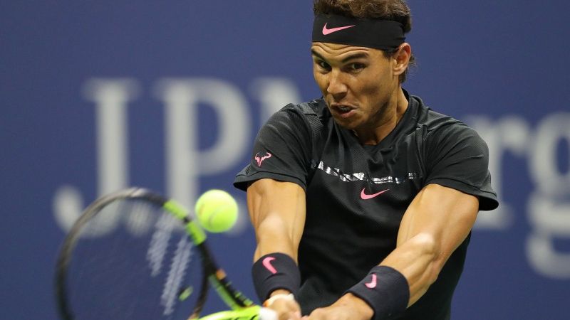 El tenista español Rafa Nadal durante un partido. 