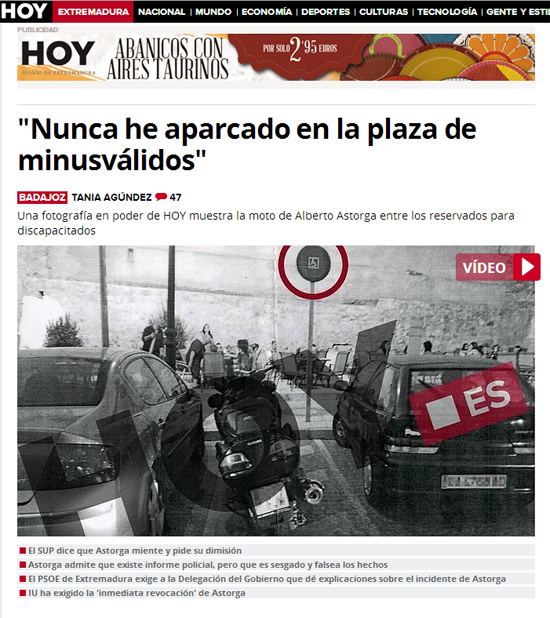 El teniente de alcalde de Badajoz, alias "no sabe con quién ha dado", aparece 'retratado': la prueba de su 'delito'