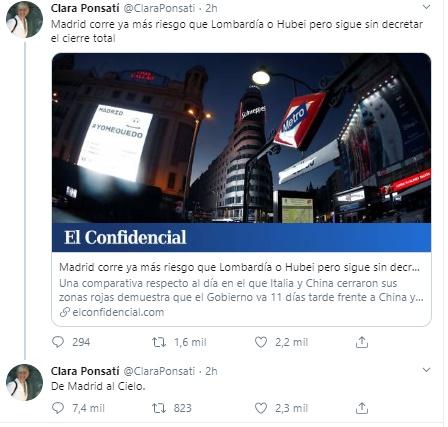 Tuit de Clara Ponstí Tuit de Clara Ponstí