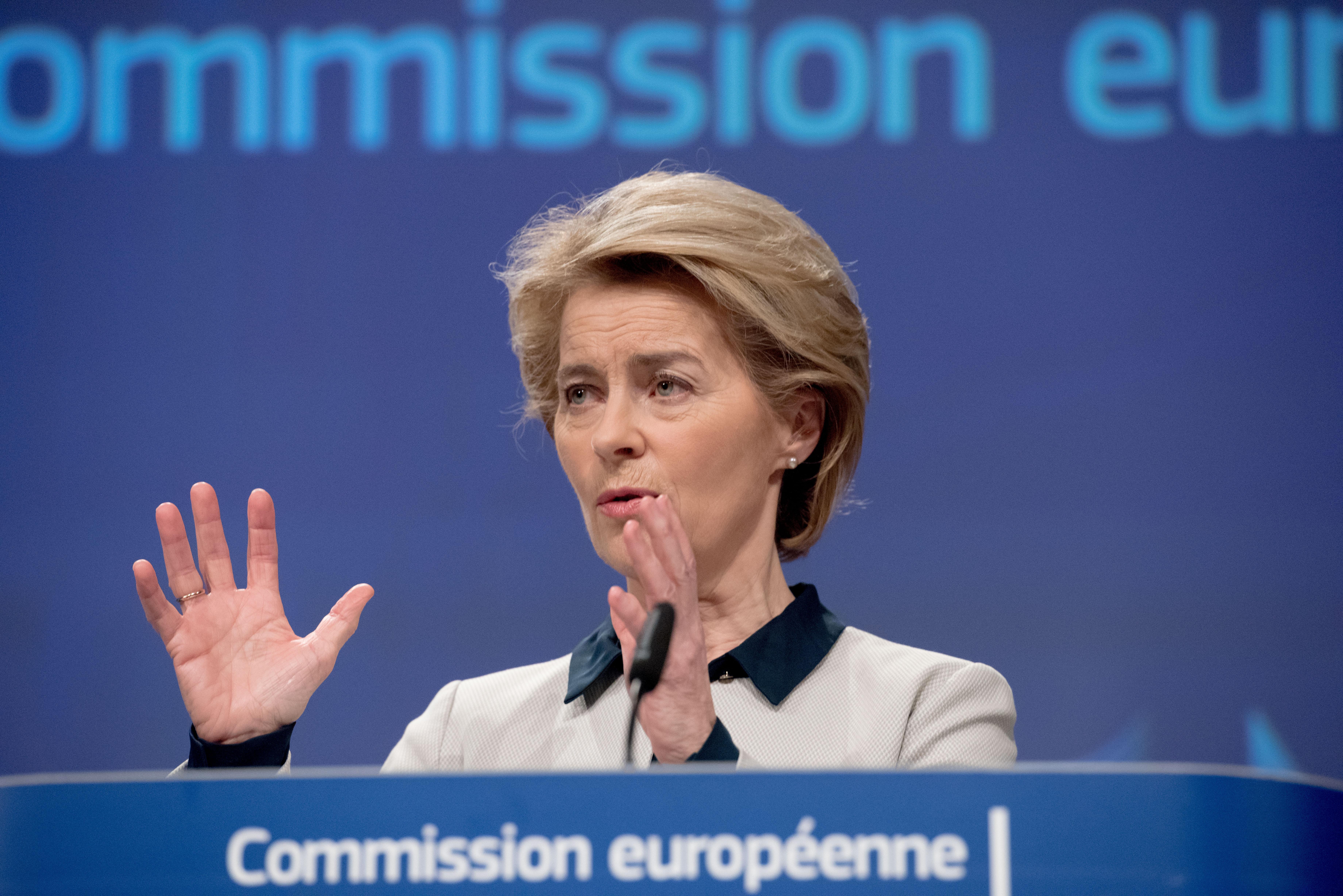 La presidenta de la Comisión Europea, Ursula von der Leyen. Fuente: EP